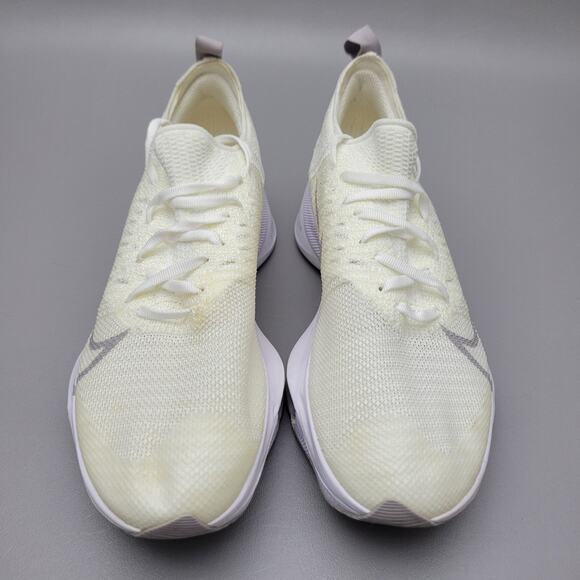 Nike Wmns Air Zoom Tempo NEXT% Flyknit White Atmosphere Grey CI9924-101 Sz 7 - Picture 6 of 16